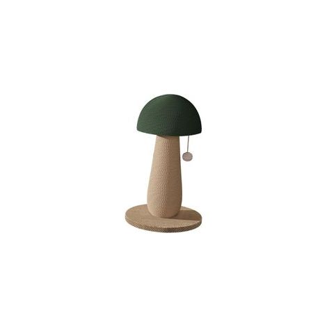 Tiragraffi per gatti, giocattolo in legno 4 in 1, tiragraffi alto 45 cm con due livelli di palline per gatti, giocattolo interattivo con piume e due palline di iuta appese, adatto a gatti di tutte le