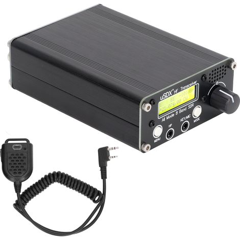 Émetteur-récepteur radio 8 bandes LCD SDR HF SSB QRP en mode complet avec connecteur d'antenne BNC (sans alimentation) (1/5)
