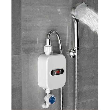 Chauffe-eau instantané 3500 W 220 V – Compact pour cuisine et salle de bain – Température max 55 °C – Étanchéité IPX4