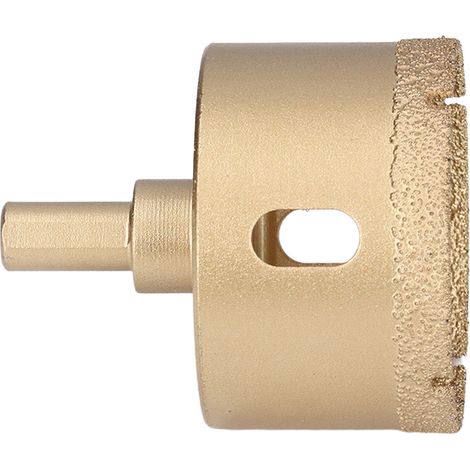 Scie cloche diamantée en acier au carbone, foret à perçage pour carrelage, porcelaine et verre, queue triangulaire, 55 mm (1/5)