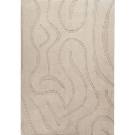 Tappeto da salotto rettangolare jacquard, 160 x 230 cm a pelo corto beige Salvori (1/5)