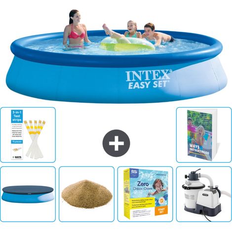 Intex Piscina Easy Set Rotonda - 396x84 cm - 7-pezzi  S170