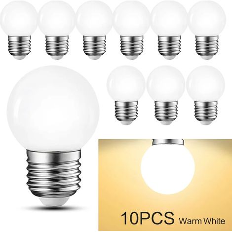Confezione da 10 lampadine LED E27 da 3W ad alta luminosità, 220V, per illuminazione interna - AquaForge (1/5)