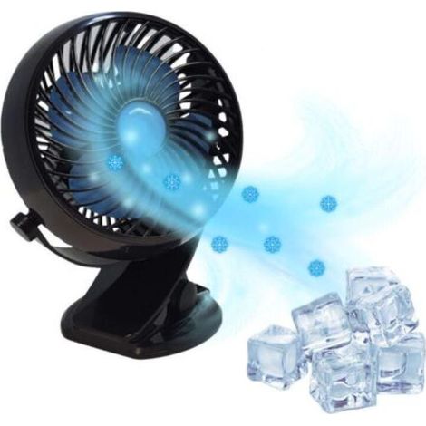 Ventilateur - Sans Fil - Rechargeable - Tête Orientable 360° - Vitesse Réglable - Autonomie Longue Durée - 1 Pièce (1/5)