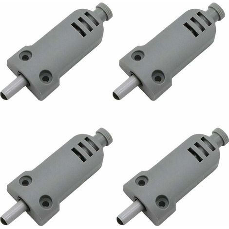Lot de 4 amortisseurs de porte de meuble en plastique Touch Latch fermeture buffer pour portes d'armoire Case Drawer Charnière Push to Open System, anticollision, amortissement des chocs (1/4)