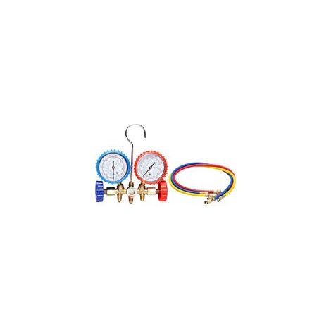 Kit d’outils pour climatisation automobile – ensemble en alliage léger avec manomètres AC, 4 pièces