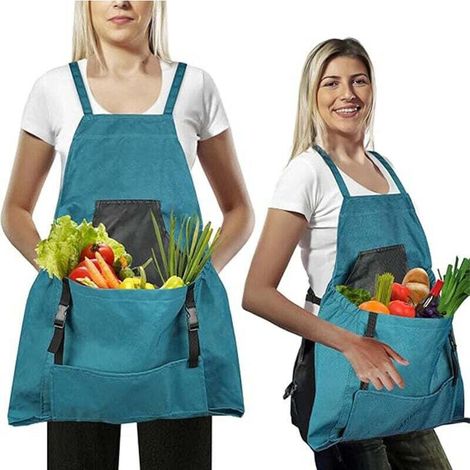 Gardening apron with quick-release pockets, waterproof  fabric and adjustable straps is suitable for agricultural work. (1/4)
