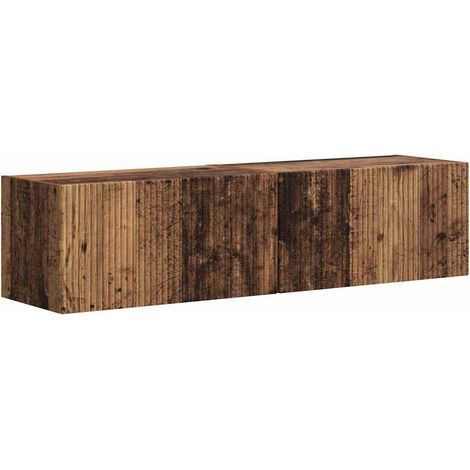 Maison Exclusive - Meuble TV mural 2 pcs Bois Ancien 60 x 31 x 29,5 cm