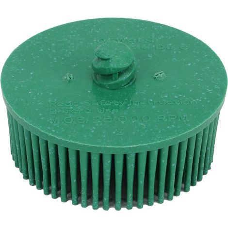 Disque à brosser 2 pouces Carbure de silicium vert pour perceuse, élimine rouille et bavures sur métal, finition homogène rapide (1/5)