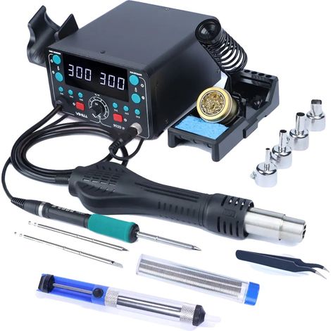 Station de soudage, Contrôle de température LCD, Chauffage rapide, S03, 220V UE (1/2)