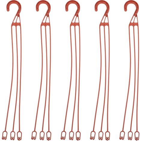 25Pièces Crochets Suspendus pour Pots de Fleurs Supports de Jardinière pour Plantes Accessoires de Jardinage Pratiques pour Intérieur et Extérieur (1/5)