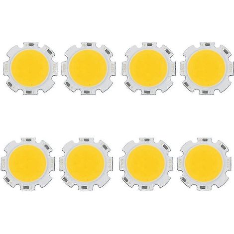 Lampe LED COB ronde à puce 5W, lumière blanche chaude, DC15-17V (1/5)