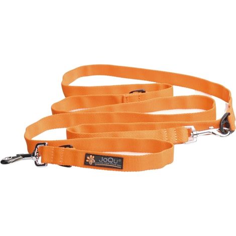 Correa ajustable JoQu® Classic 250 cm naranja para perros pequeños