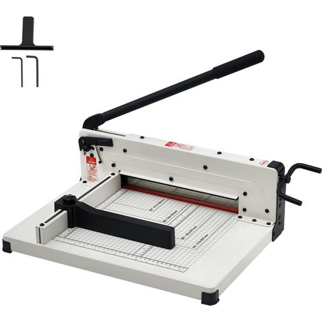 Coupe-papier guillotine A4, 30,5 cm, 400 feuilles, base métallique (1/5)