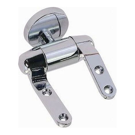 Charnières Universelles De Siège De Toilette 2pcs Chrome Avec Mécanisme De Fermeture Douce 59609 (1/3)