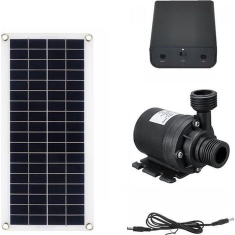 Set pompa solare da 30 W per fontane, laghetti da giardino e giochi d'acqua con pannello solare in polisilicio (1/5)
