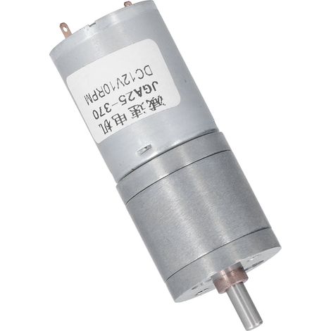 Moteur à engrenages CC à couple élevé, réducteur de vitesse pour l'automatisation de bureau, serrures de porte électroniques, rideaux électriques, 12 V (1/5)