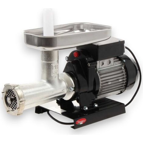 Tritacarne elettrico 600W 220V in acciaio inox e ghisa REBER N°22 (1/5)
