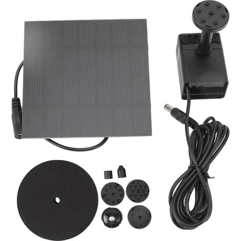 Kit de pompe à eau solaire fontaine énergie avec 6 buses pour aquarium (1/4)