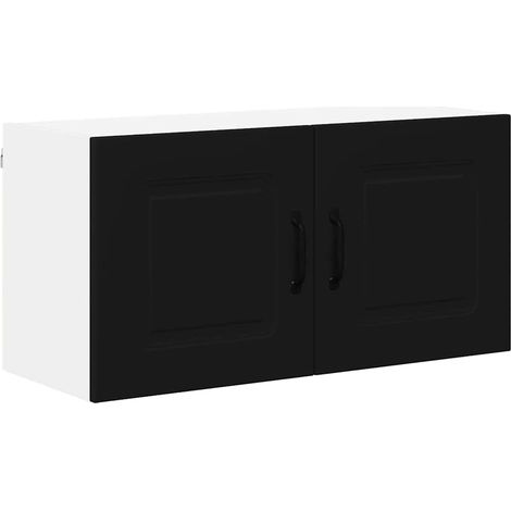 Meuble mural de cuisine,Armoire de cuisine Noir 80 x 31 x 40 cm Bois d'ingénierie CFW53542 (1/5)