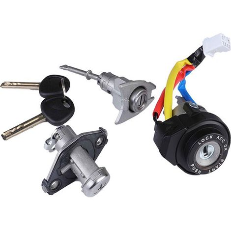 8197003SA00 Set cilindro serratura interruttore di accensione auto con 2 chiavi per Sonata, accessori automobilistici nuovi di alta qualità (1/2)