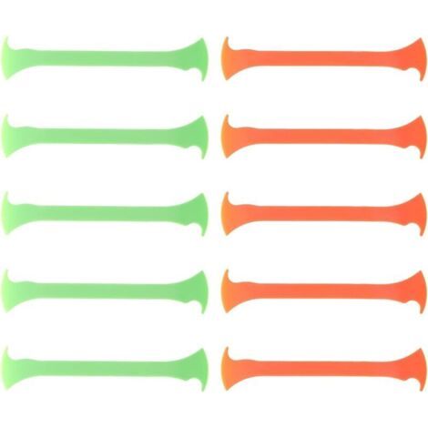 Ensemble 10 Pièces Outils pour Pose Film Vinyle Automobile, Raclette Plastique Orange et Verte Double, Grattoir Bordure Précis pour Teinte Vitres Voiture, Application (1/4)