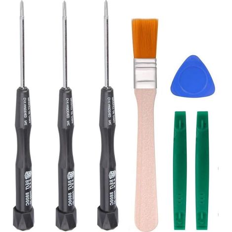 Jeu de 3 tournevis cruciformes, PH0, PH00, PH000 : tournevis de précision avec manche en plastique antidérapant – idéal pour les smartphones, les tablettes, les ordinateurs portables et les PC (1/5)