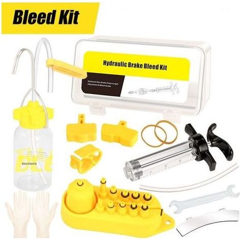 Kit de Purge de Frein de Vélo Pour Ez Shimano Tektro Magura Professionnel Hydraulique Frein à Disque Huile Outils de Purge Ensemble d'Outils Kit de Disque Hydraulique de Vélo (1/4)