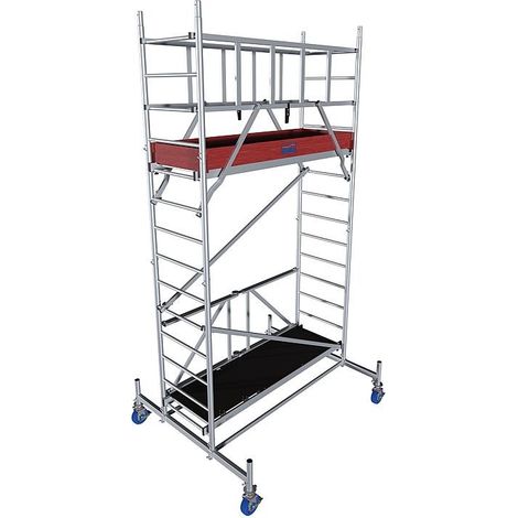 Échafaudage pliant en aluminium MONTO ProTec XS, hauteur de travail env. 4,80 m
