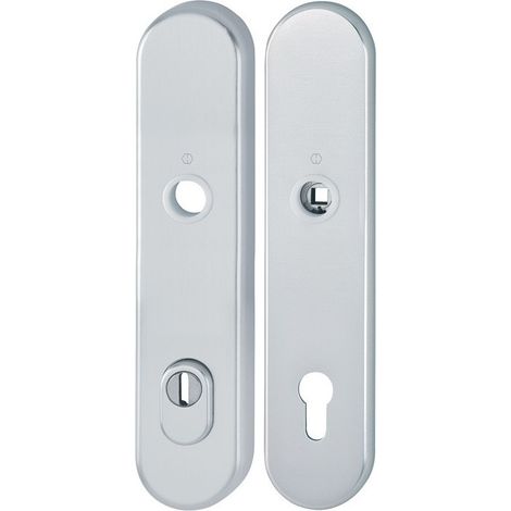 Par de placas traseras largas E3332ZA/3310 F1/plata F1 PZ 92mm HOPPE