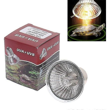 Lampe UVA+UVB 3.0 pour reptiles, 25/50/75 W, avec bain de soleil pour tortues et régulateur de température. (1/5)