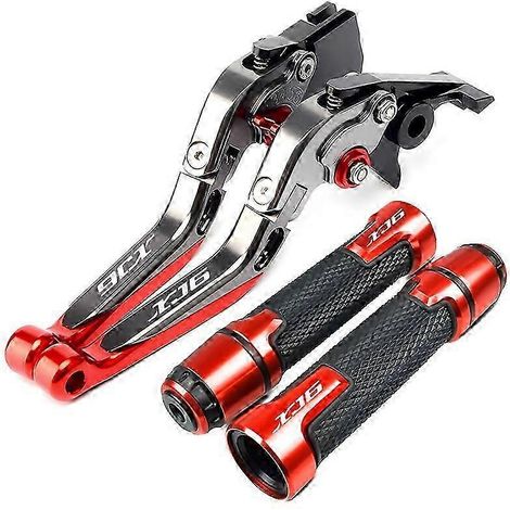 Accessoires moto : guidon CNC réglable, pliable, extensible, leviers de frein et d'embrayage pour XJ6 Diversion 2009-2020 (O) (1/5)