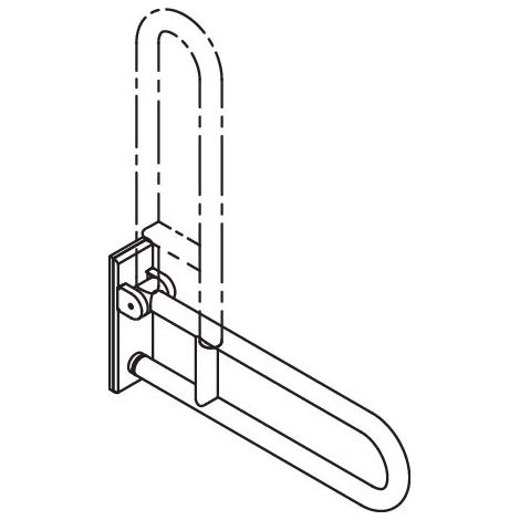 HEWI 805.50.201 poignée SK mobile, acier inoxydable (1/3)