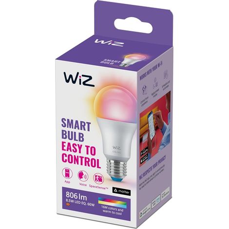 WiZ Ampoule connectée couleur E27 60W (1/9)