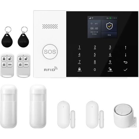Système d'alarme, connectivité sans fil, surveillance à distance, Kit WiFi 4G B (1/2)