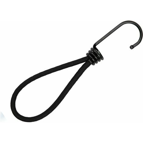 royaluxe -10 Tend Elastique Caoutchouc Professionnel avec Crochet (Noir 150 mm) pour Bâches, Affiches.Filets Tend Bâche, Sangle Élastique, Support de Bâche, Caoutchouc de Bâche, Tend Caoutchouc (1/5)