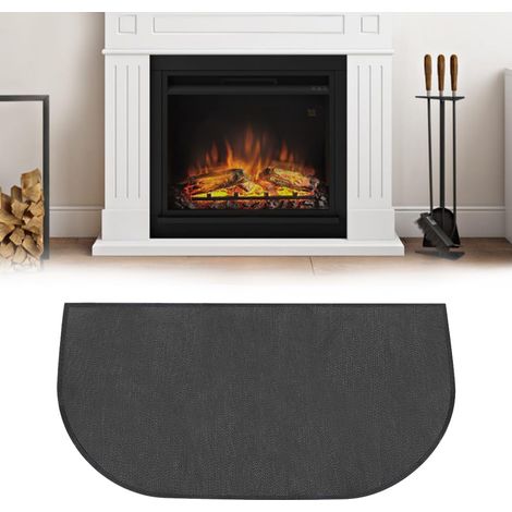 Tapis ignifuge pour cheminée – Protection thermique 100% en fibre de verre – Résistant à la chaleur et à l'eau – 100x50cm (1/5)