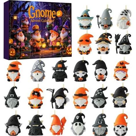 Boîte surprise Halloween Goblin, calendrier de l'Avent, décoration de sapin de Noël en acrylique (type A) (1/5)