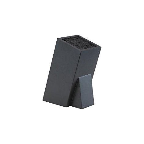 Jean-Dubost Bloque cuchillos universal negro elegante y compacto