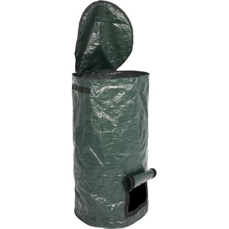 Sacchi per compost organico da 15 galloni con manici e patta, per frutta e verdura (35 x 60 cm)