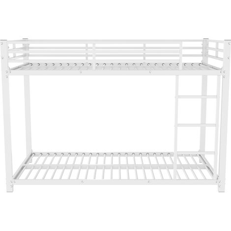 Litera infantil de metal blanco 90 x 200 cm (1/5)