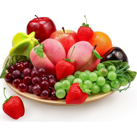Künstliche Früchte Dekoration Set lebensecht Faux Fruit Prop Home Decor 13 Stück (1/5)