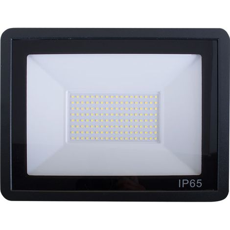 Proyector tumut ip65 100w led 6000lm 6400k 120°c.27,1xl.3,5xa.21,0cm negro (1/3)
