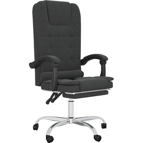 Maison Exclusive - Bürostuhl mit Massagefunktion Schwarz Kunstled (1/5)