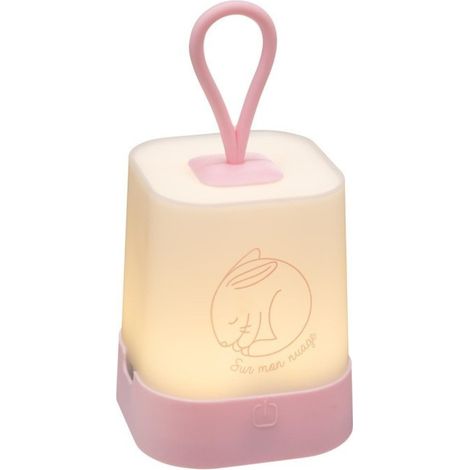 Luz nocturna portátil de silicona 8x8x16 cm con función táctil