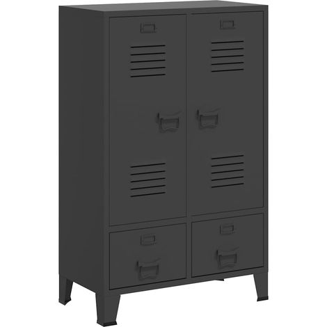 Maison Exclusive - Armadio Industriale Antracite 67x35x107 cm in Acciaio