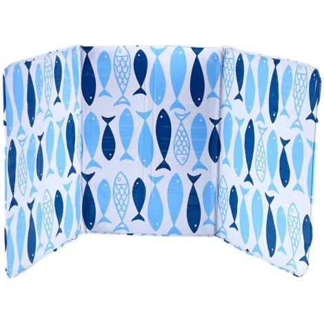Pare-éclaboussures pour cuisinière - Protection anti-projections d'huile de cuisson - Motif floral et poissons