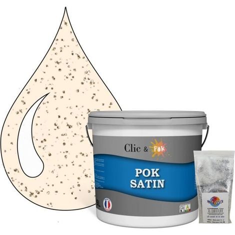 Peinture Effet Pailleté pour Murs & Plafonds - POK PAILLETTE - 5L - Rose Pêche (1/4)