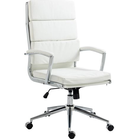 Sedia da ufficio Cleveland Finta pelle bianco