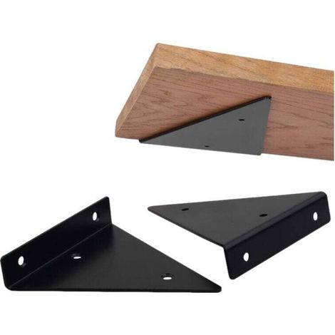 Unsichtbares Wandregal – 17 cm dreieckige Edelstahlhalterung, 2er-Set zur diskreten Montage